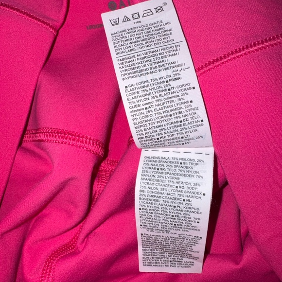 Athleta Salutation Stash 7/8 Hot Pink High Rise Pocket Leggings - Picture 6 of 6